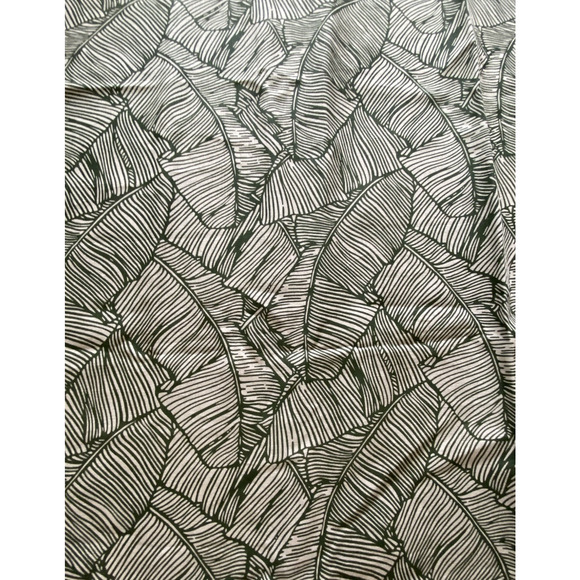 Brunschwig & Fils Les Palmiers Print Green Fabric Sample 48" x 88" orig 202 yd. - Picture 1 of 3